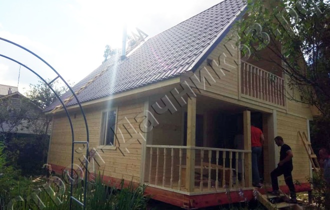 1 Брусовая баня Б-22 6×9, 90 м², Московская область, Ступинский район, ПГТ Михнево,  СНТ «Лесная Поляна» (2)